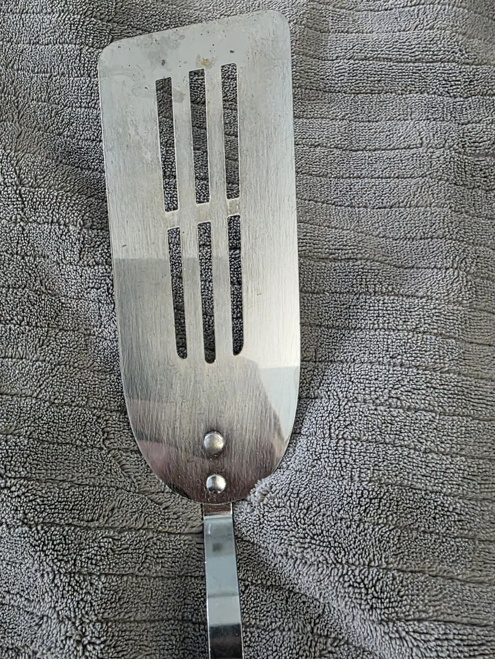 Vintage Androck Tulip Spatula Slotted Metal Turner Mid Century Kitchen USA MCM